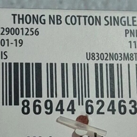 Womens NO BOUNDARIES Plus XXXL/3XG(10) Pink Solid Thong Stretch Underwear NWT - Picture 4 of 9